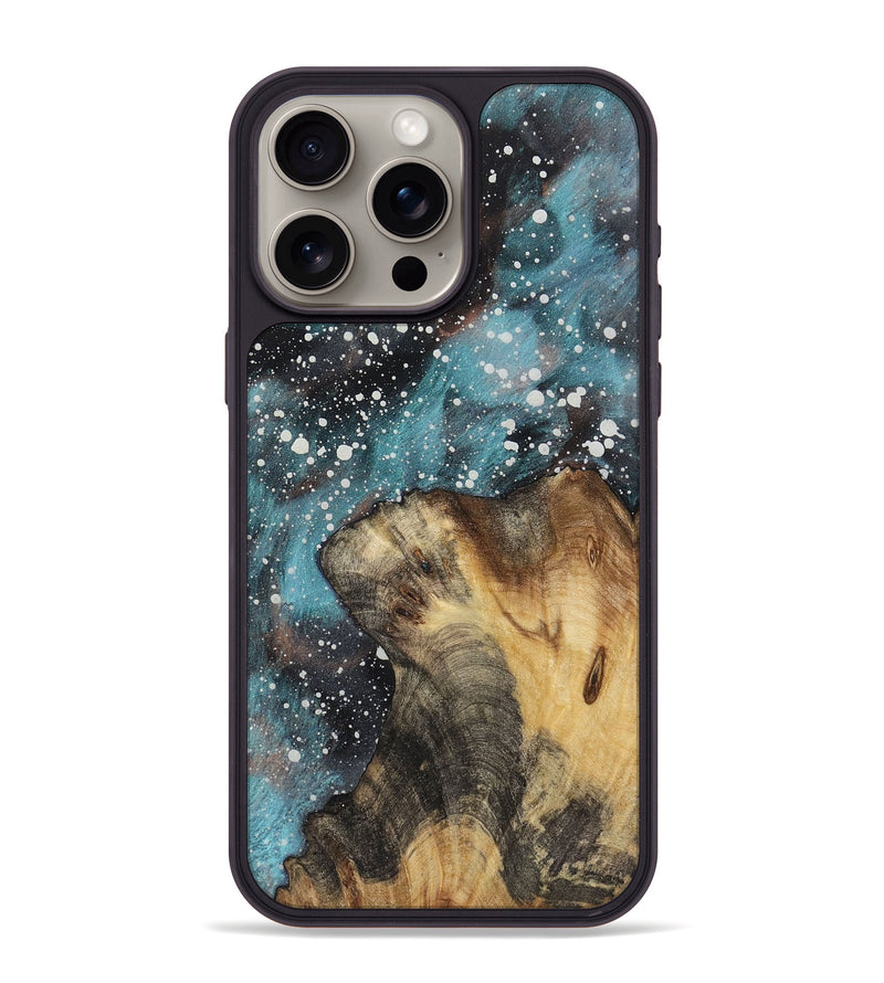 iPhone 15 Pro Max Wood+Resin Phone Case - Cyrus (Cosmos, 722668)