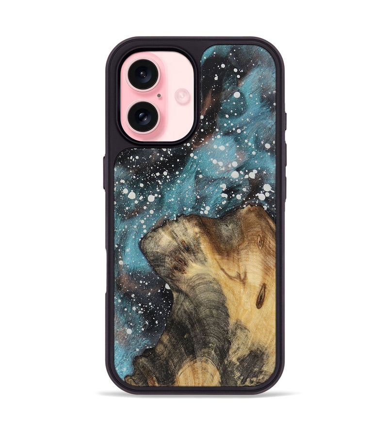 iPhone 16 Wood+Resin Phone Case - Cyrus (Cosmos, 722668)