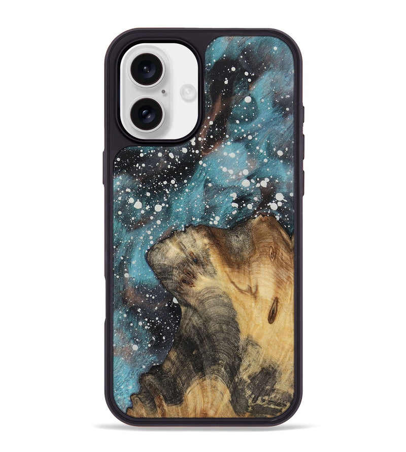 iPhone 16 Plus Wood+Resin Phone Case - Cyrus (Cosmos, 722668)