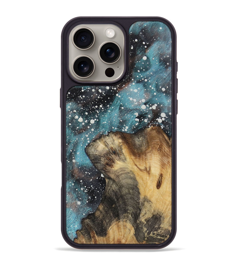 iPhone 16 Pro Max Wood+Resin Phone Case - Cyrus (Cosmos, 722668)