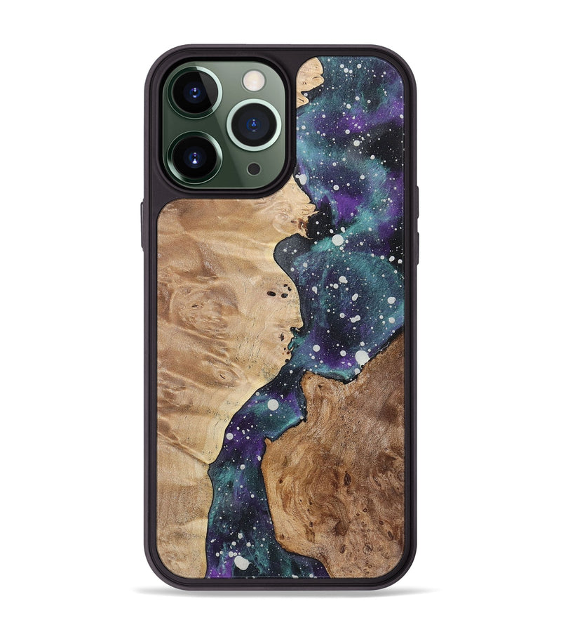 iPhone 13 Pro Max Wood+Resin Phone Case - Allen (Cosmos, 722670)