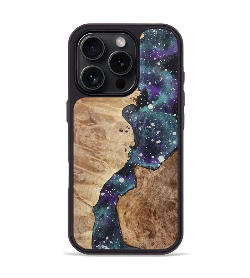 iPhone 16 Pro Wood+Resin Phone Case - Allen (Cosmos, 722670)