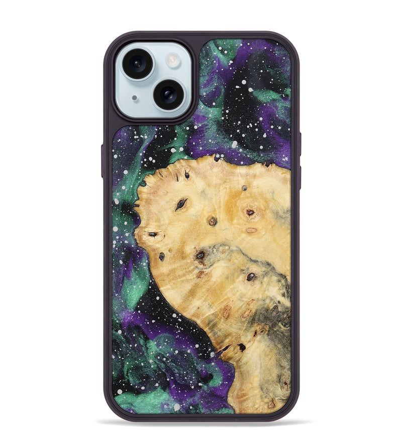 iPhone 15 Plus Wood+Resin Phone Case - Kelli (Cosmos, 722672)