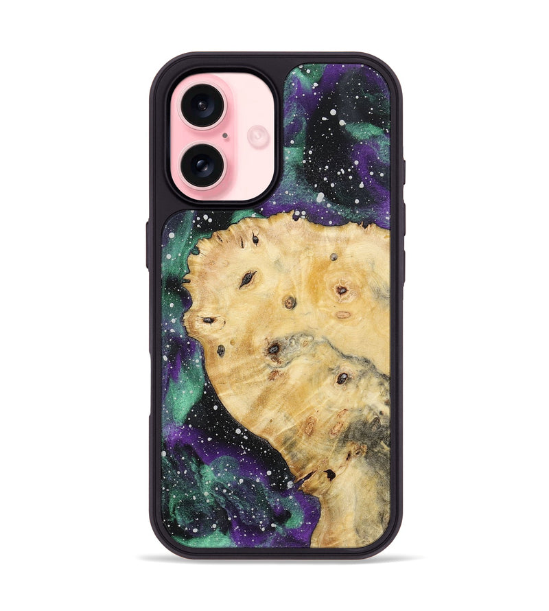 iPhone 16 Wood+Resin Phone Case - Kelli (Cosmos, 722672)