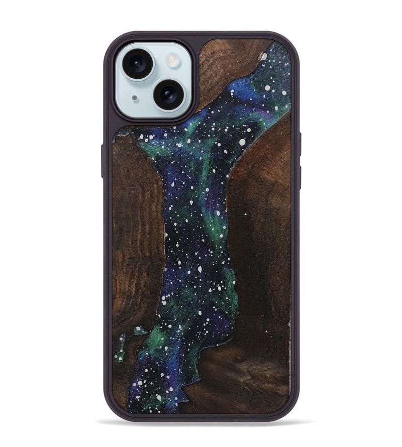 iPhone 15 Plus Wood+Resin Phone Case - Wilbert (Cosmos, 722673)