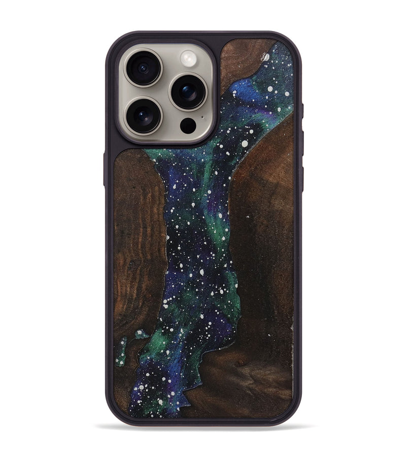 iPhone 15 Pro Max Wood+Resin Phone Case - Wilbert (Cosmos, 722673)