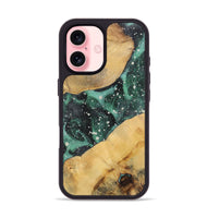 iPhone 16 Wood+Resin Phone Case - Frankie (Cosmos, 722677)