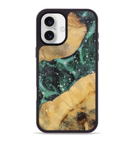 iPhone 16 Plus Wood+Resin Phone Case - Frankie (Cosmos, 722677)