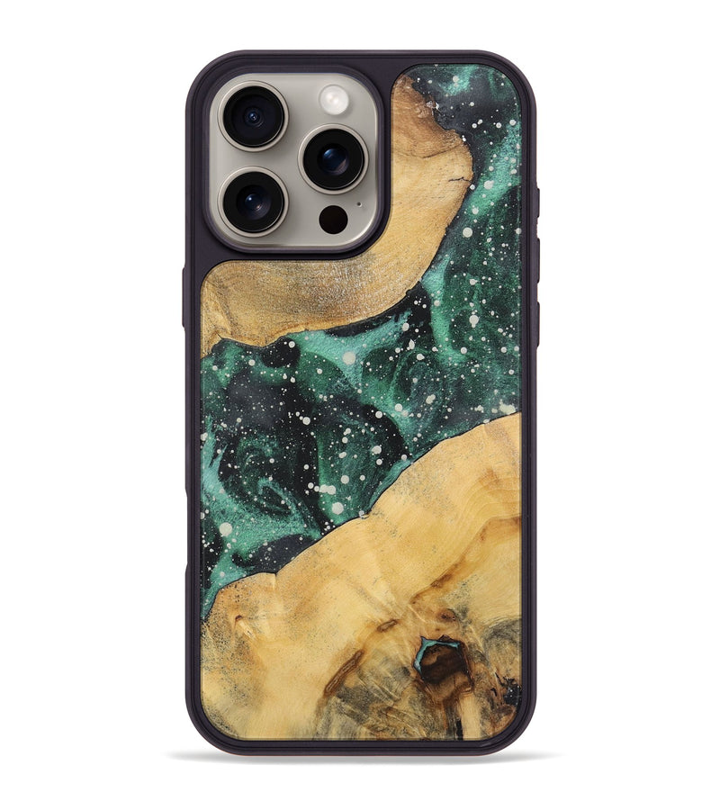 iPhone 16 Pro Max Wood+Resin Phone Case - Frankie (Cosmos, 722677)