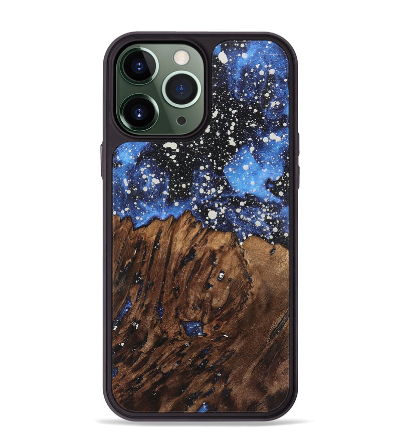 iPhone 13 Pro Max Wood+Resin Phone Case - Alina (Cosmos, 722683)