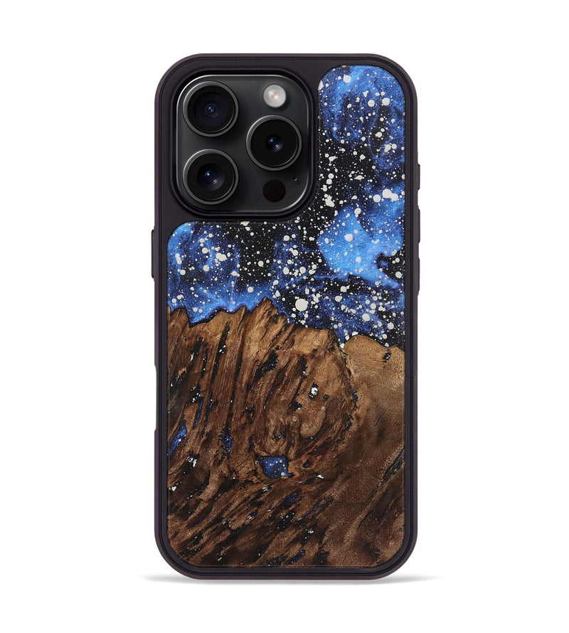 iPhone 16 Pro Wood+Resin Phone Case - Alina (Cosmos, 722683)