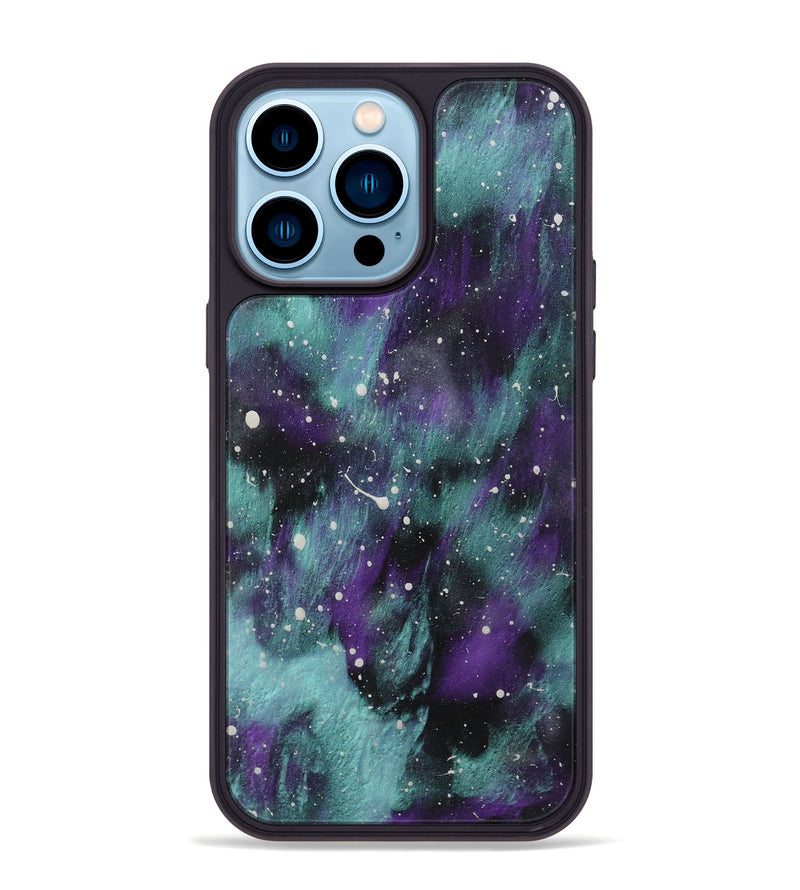 iPhone 14 Pro Max Wood+Resin Phone Case - Adeline (Cosmos, 722685)