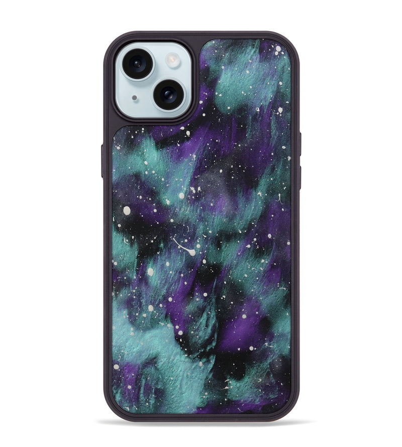 iPhone 15 Plus Wood+Resin Phone Case - Adeline (Cosmos, 722685)