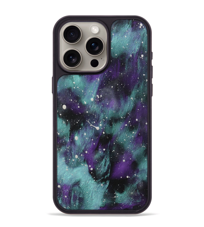 iPhone 15 Pro Max Wood+Resin Phone Case - Adeline (Cosmos, 722685)