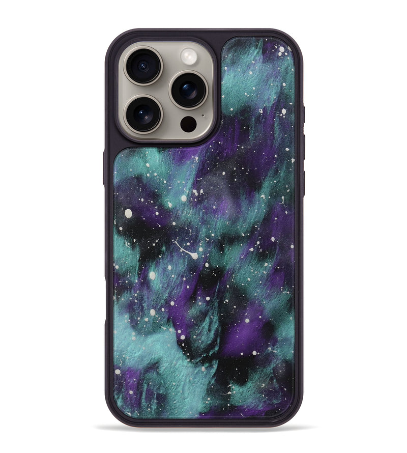 iPhone 16 Pro Max Wood+Resin Phone Case - Adeline (Cosmos, 722685)