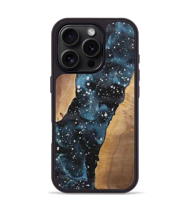 iPhone 16 Pro Wood+Resin Phone Case - Fredrick (Cosmos, 722688)