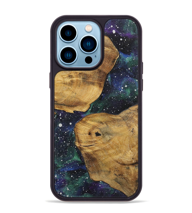 iPhone 14 Pro Max Wood+Resin Phone Case - Glen (Cosmos, 722690)