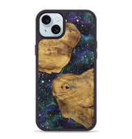 iPhone 15 Plus Wood+Resin Phone Case - Glen (Cosmos, 722690)