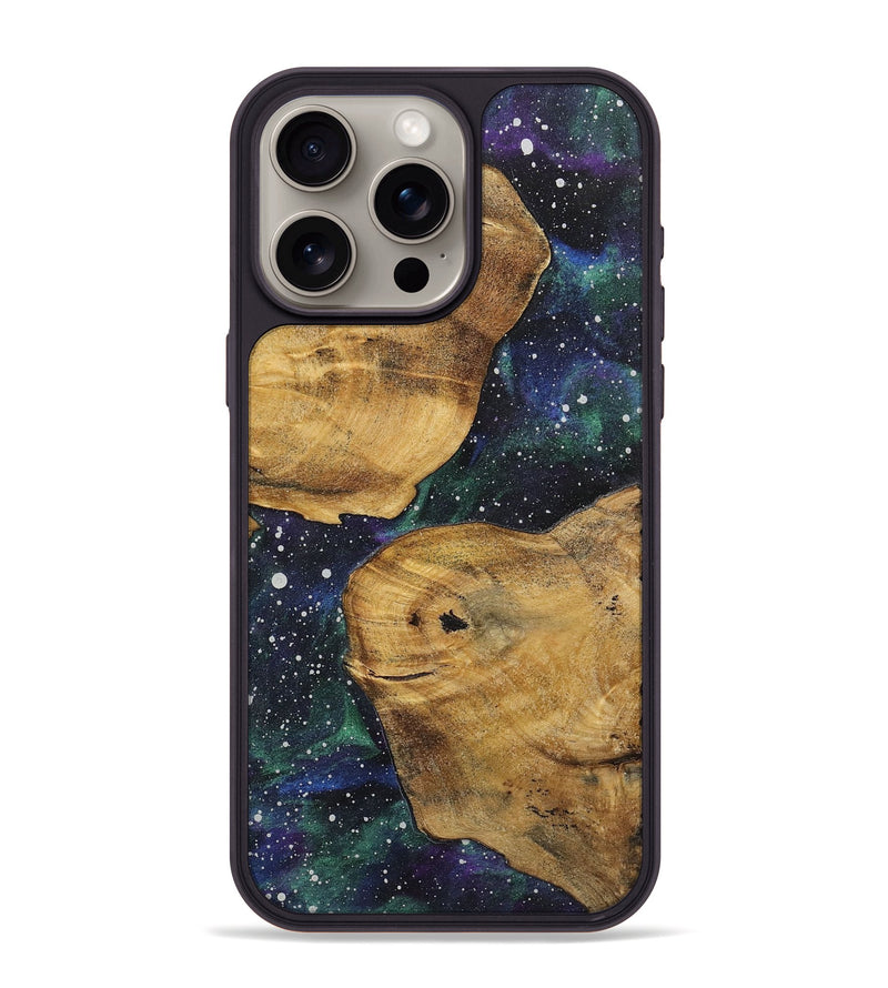 iPhone 15 Pro Max Wood+Resin Phone Case - Glen (Cosmos, 722690)