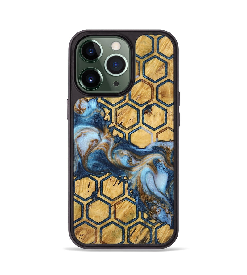 iPhone 13 Pro Wood+Resin Phone Case - Elisa (Pattern, 722692)