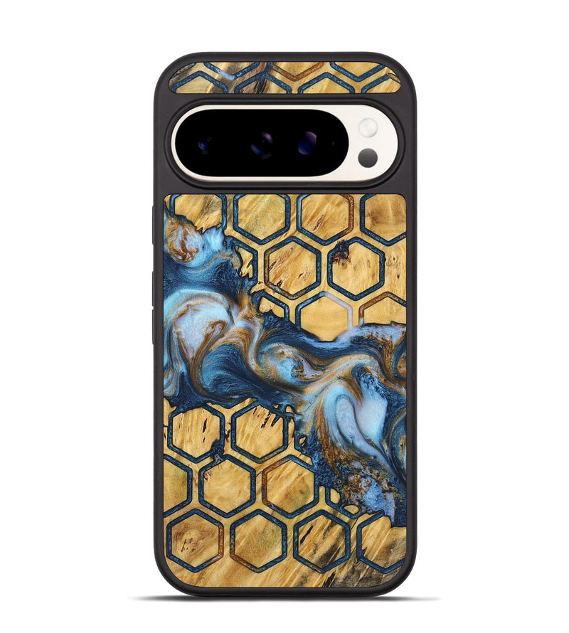 Pixel 9 Wood+Resin Phone Case - Elisa (Pattern, 722692)