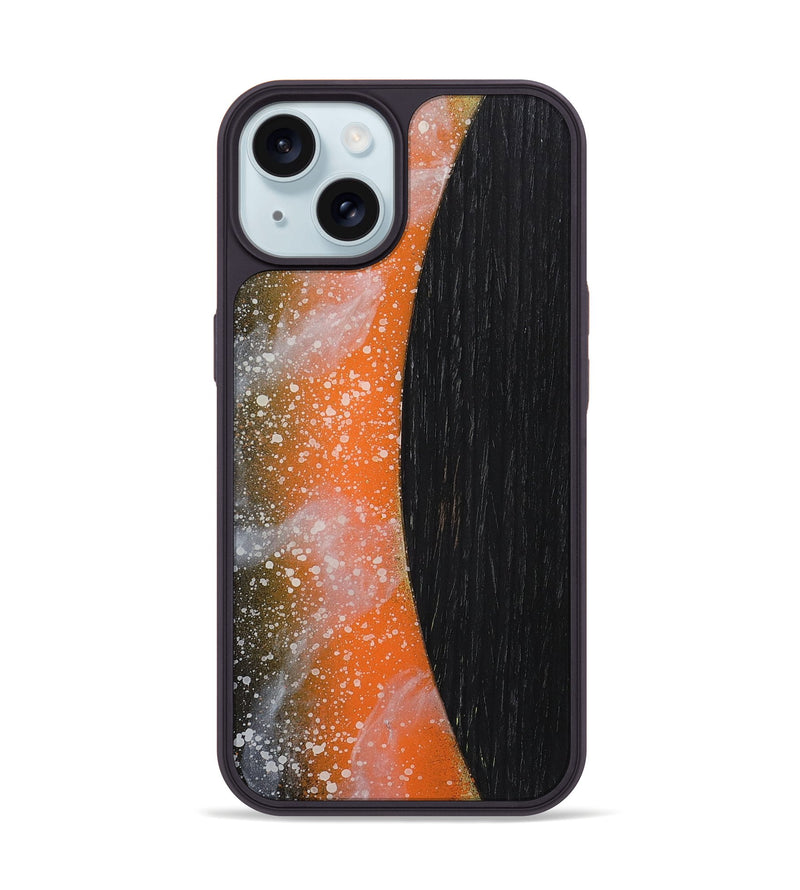 iPhone 15 Wood+Resin Phone Case - Marcos (Pattern, 722693)