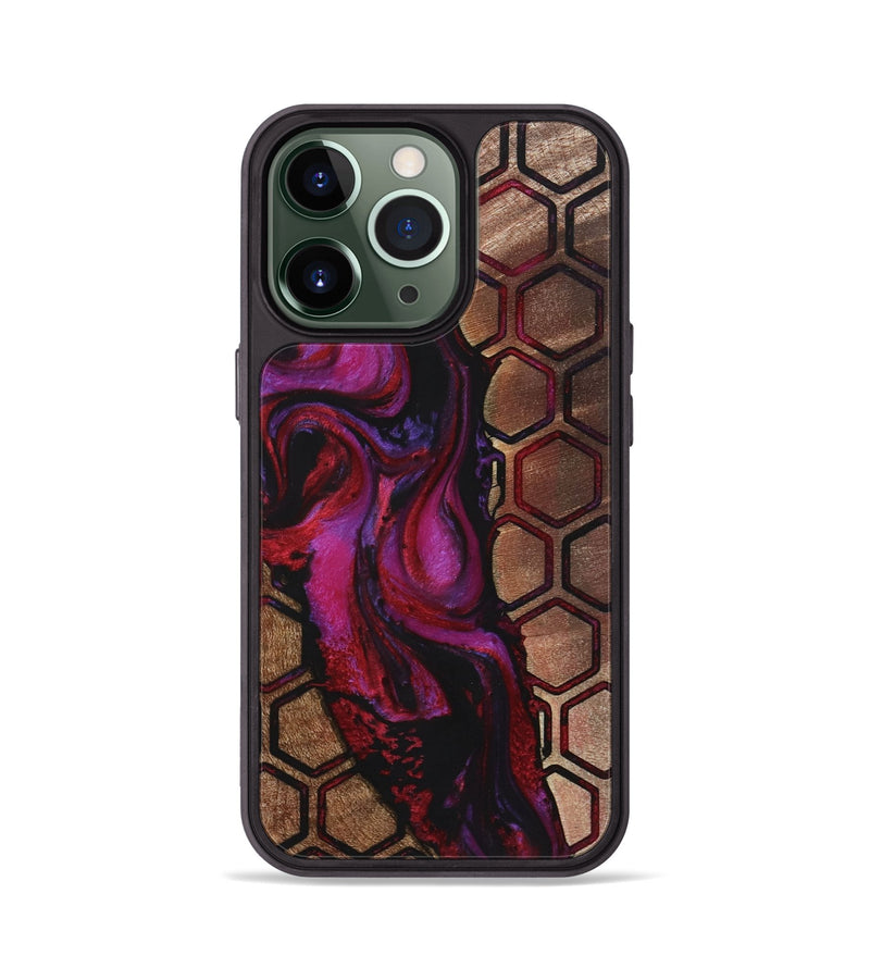 iPhone 13 Pro Wood+Resin Phone Case - Jeff (Pattern, 722694)