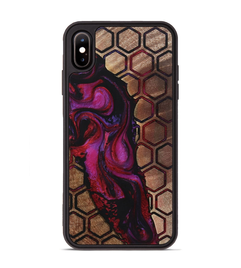 iPhone Xs Max Wood+Resin Phone Case - Jeff (Pattern, 722694)