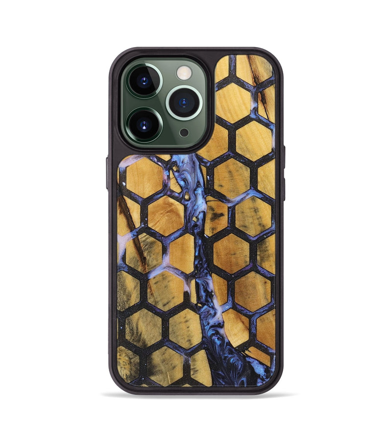 iPhone 13 Pro Wood+Resin Phone Case - Khalil (Pattern, 722696)