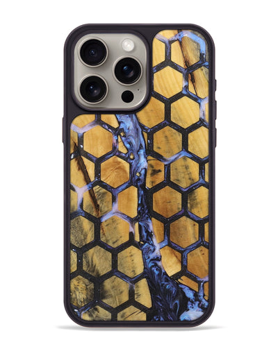 iPhone 15 Pro Max Wood+Resin Phone Case - Khalil (Pattern, 722696)