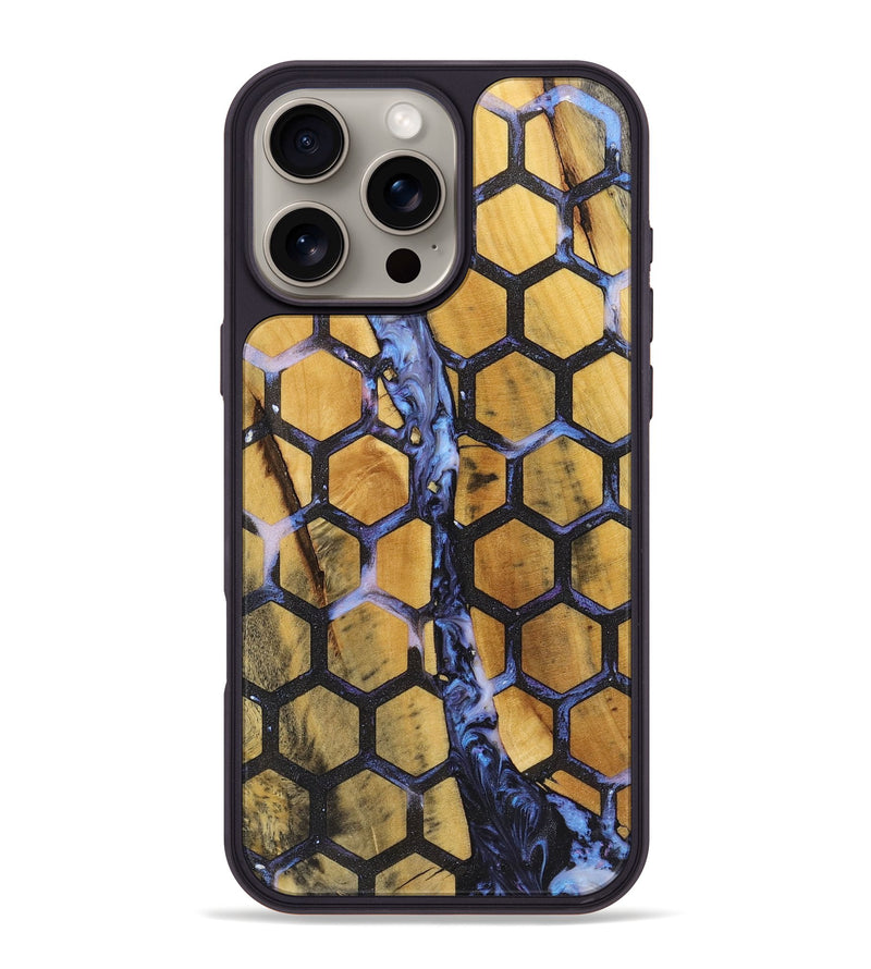 iPhone 16 Pro Max Wood+Resin Phone Case - Khalil (Pattern, 722696)