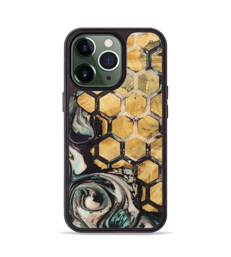 iPhone 13 Pro Wood+Resin Phone Case - Aidan (Pattern, 722698)