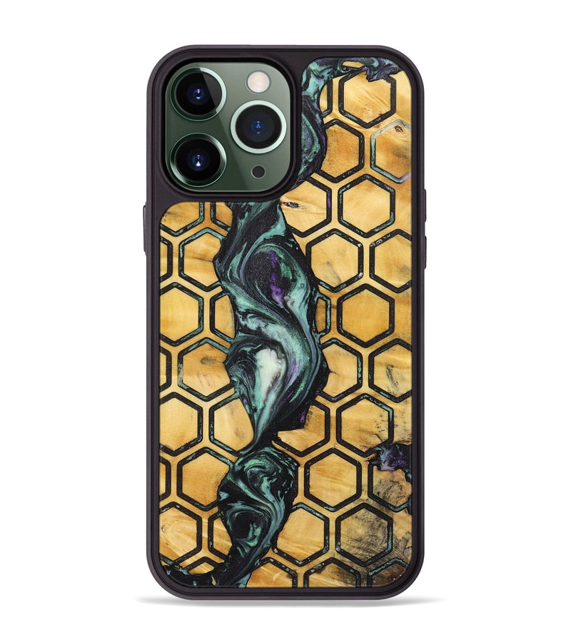 iPhone 13 Pro Max Wood+Resin Phone Case - Morgan (Pattern, 722699)