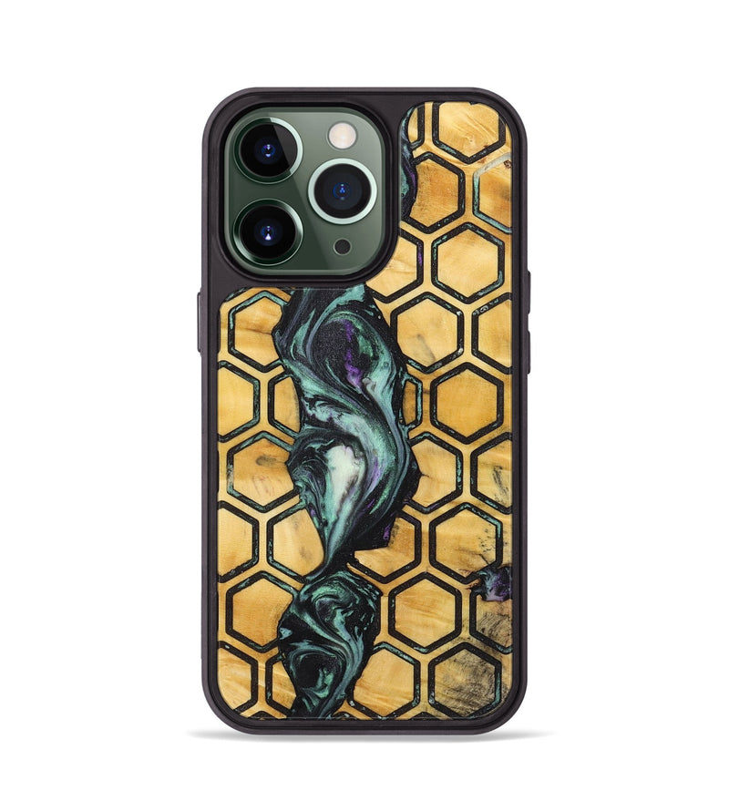 iPhone 13 Pro Wood+Resin Phone Case - Morgan (Pattern, 722699)