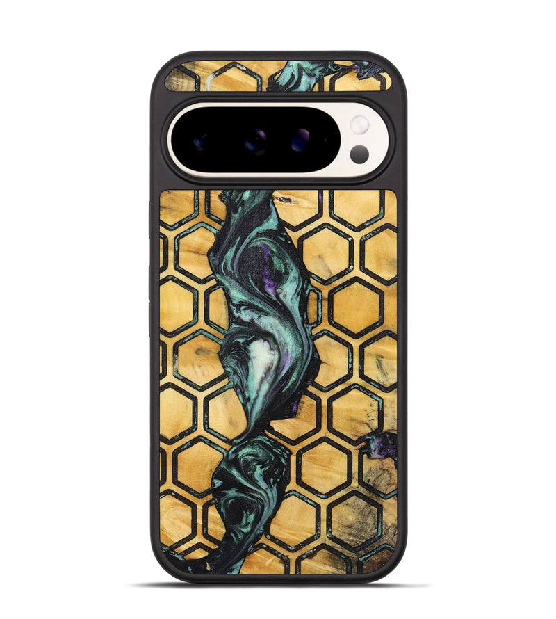 Pixel 9 Wood+Resin Phone Case - Morgan (Pattern, 722699)