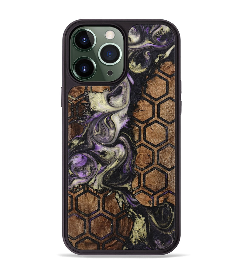 iPhone 13 Pro Max Wood+Resin Phone Case - Bryson (Pattern, 722700)