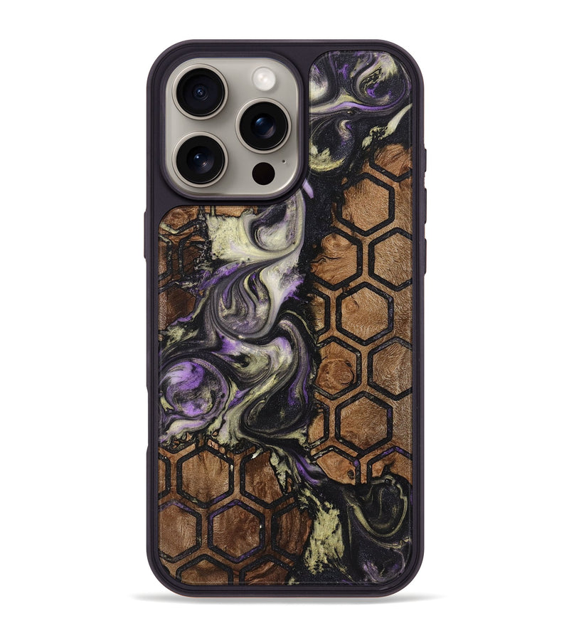 iPhone 16 Pro Max Wood+Resin Phone Case - Bryson (Pattern, 722700)