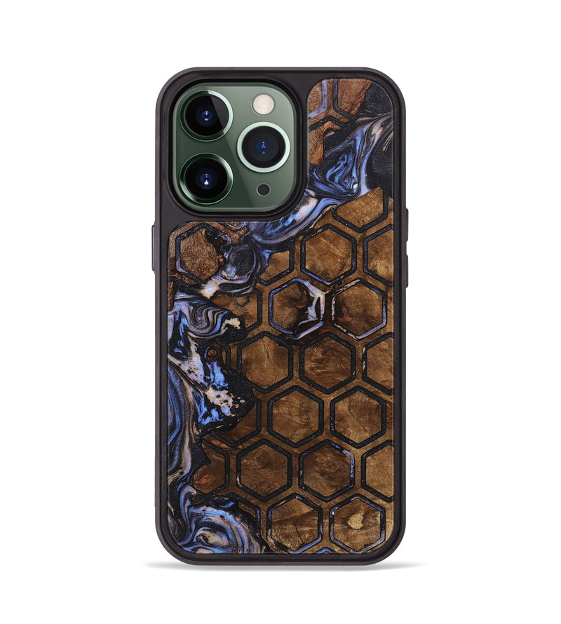 iPhone 13 Pro Wood+Resin Phone Case - Dayanara (Pattern, 722702)