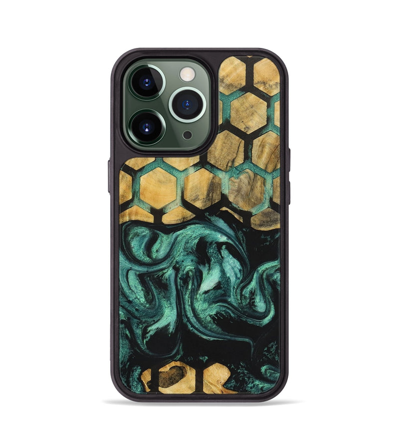 iPhone 13 Pro Wood+Resin Phone Case - Jaiden (Pattern, 722703)