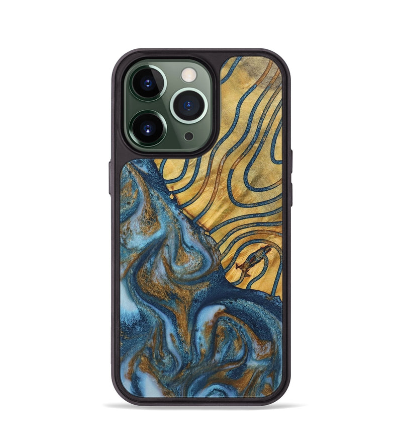 iPhone 13 Pro Wood+Resin Phone Case - Summer (Pattern, 722705)