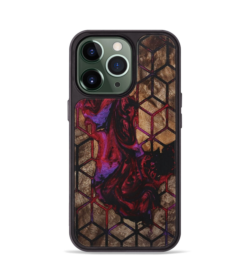 iPhone 13 Pro Wood+Resin Phone Case - Sutton (Pattern, 722708)