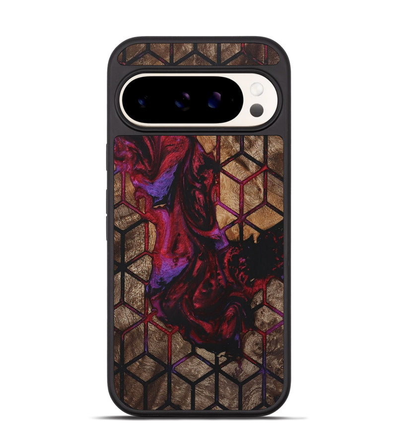 Pixel 9 Wood+Resin Phone Case - Sutton (Pattern, 722708)