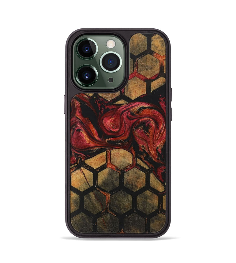 iPhone 13 Pro Wood+Resin Phone Case - Martha (Pattern, 722709)