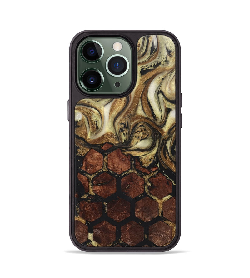 iPhone 13 Pro Wood+Resin Phone Case - Benny (Pattern, 722710)