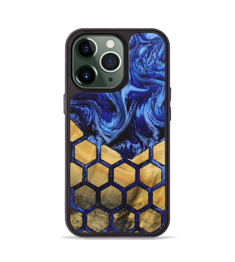 iPhone 13 Pro Wood+Resin Phone Case - Darius (Pattern, 722713)