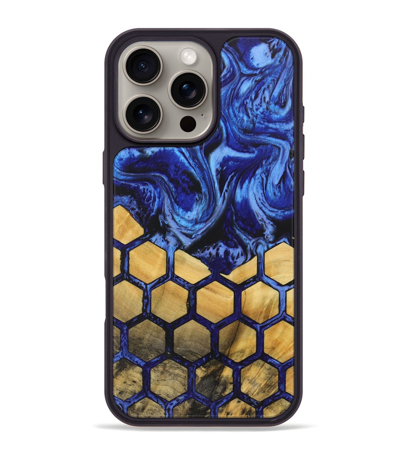 iPhone 16 Pro Max Wood+Resin Phone Case - Darius (Pattern, 722713)