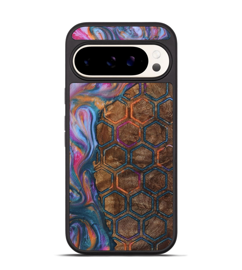 Pixel 9 Wood+Resin Phone Case - Gavin (Pattern, 722714)