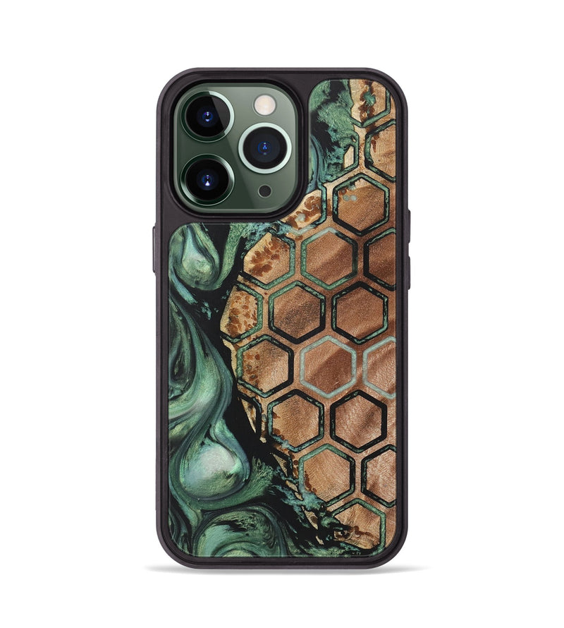 iPhone 13 Pro Wood+Resin Phone Case - Earl (Pattern, 722715)