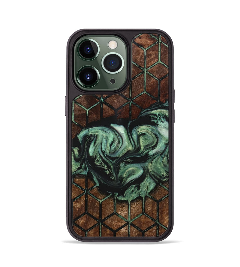 iPhone 13 Pro Wood+Resin Phone Case - Timothy (Pattern, 722716)