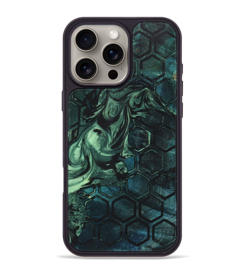 iPhone 16 Pro Max Wood+Resin Phone Case - Austin (Pattern, 722717)